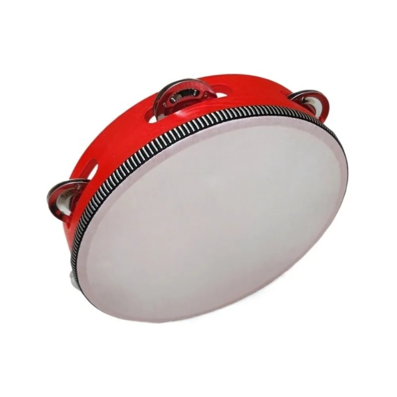 Musical Instrument Tambourine - Детский ручной металлический тамбурин с деревянной