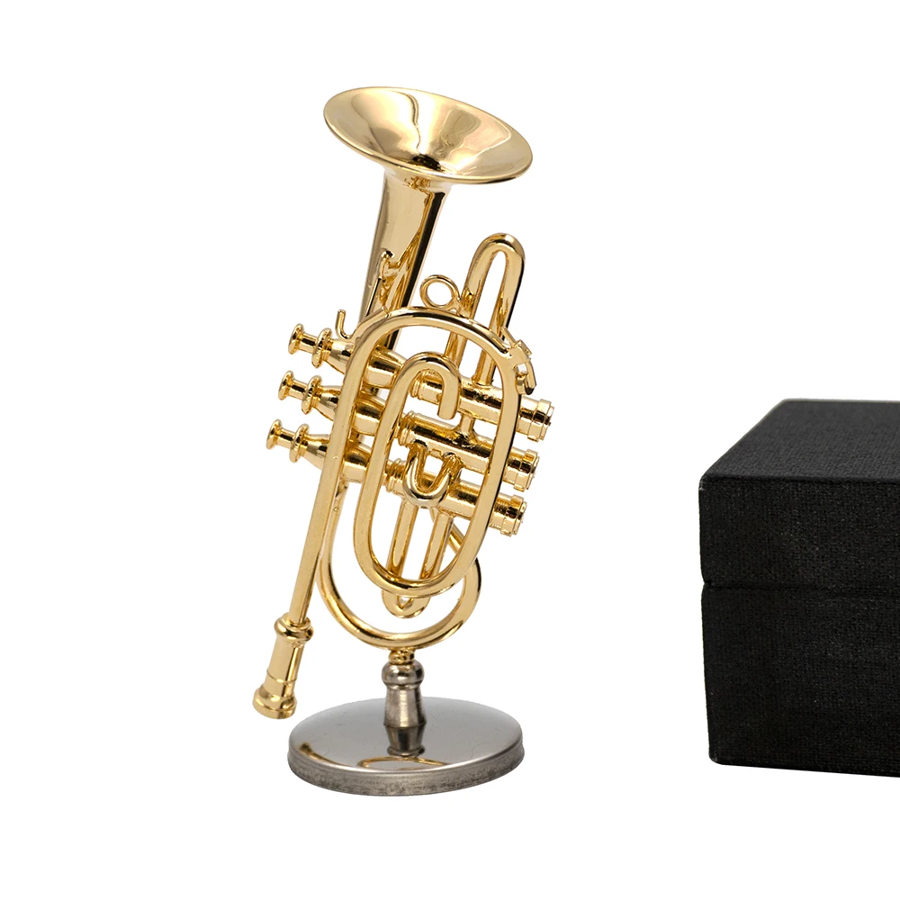 Musical Instrument Cornet - 1 шт. миниатюрная медная модель корнета