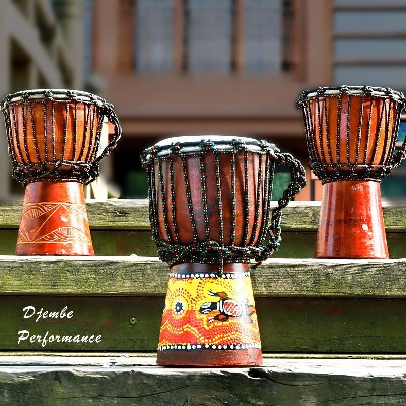 Musical Instrument African - Детский портативный африканский барабан джембе из