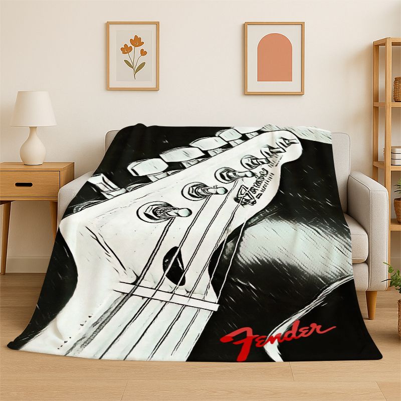 Мягкий фланелевый плед с логот – обзор и цена Musical Instrument Logo