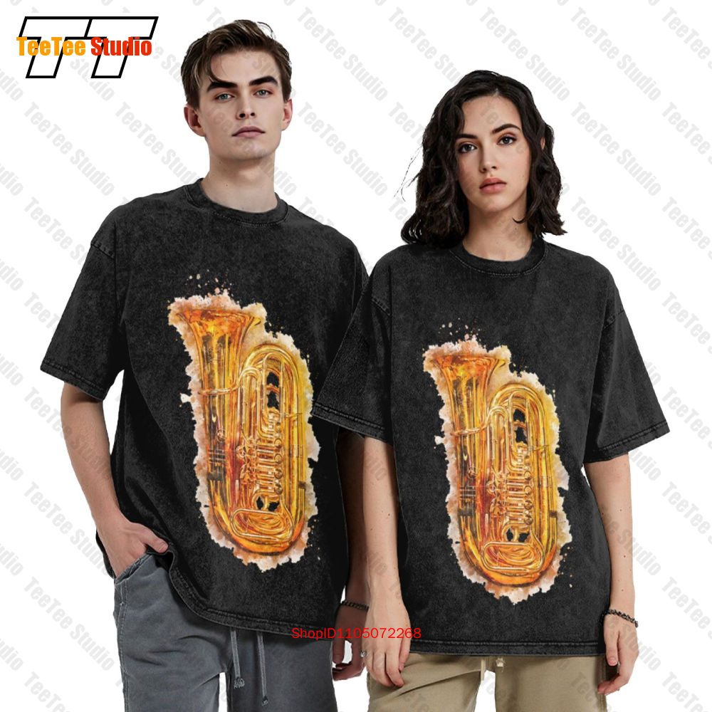 Туба в красочной акварельной б – обзор и цена Musical Instrument Tuba