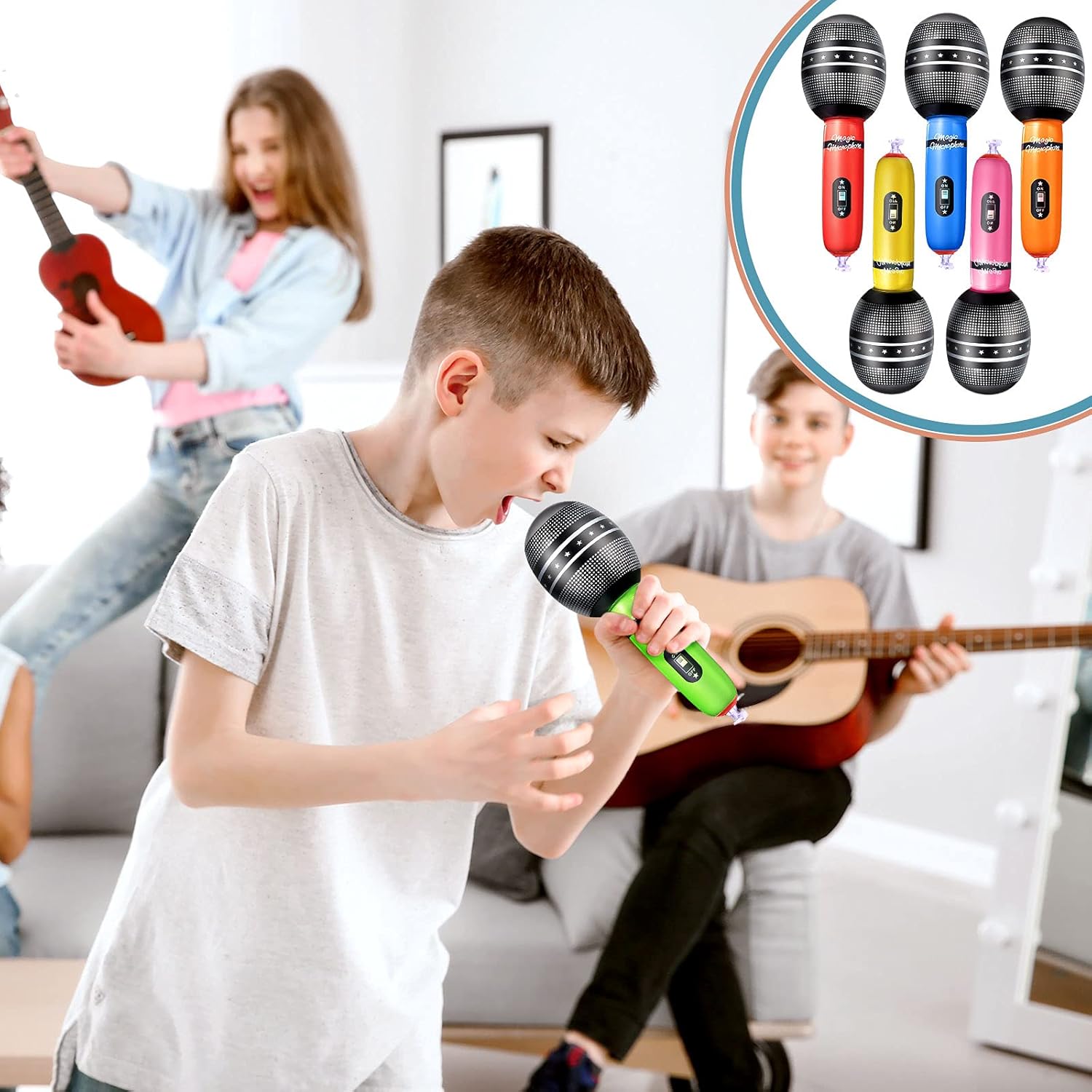 4 шт. надувные микрофоны разны – обзор и цена Musical Instrument That You Blow Into