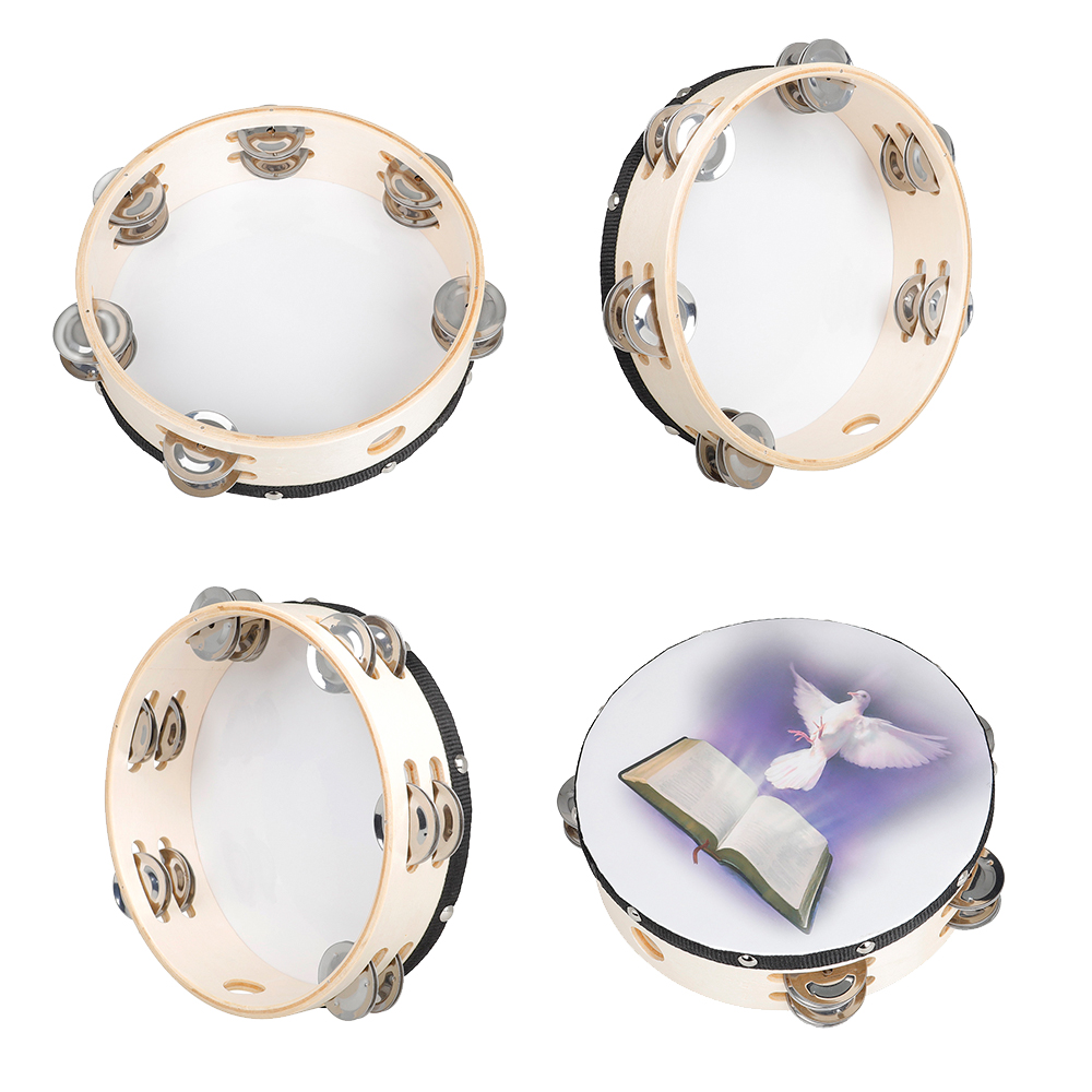 8 дюймовая панель тамбурина дл – обзор и цена Musical Instrument Tambourine