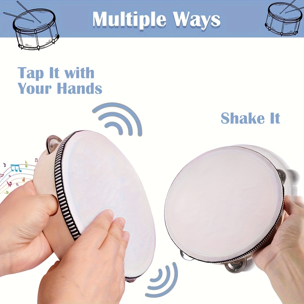 1/3 шт. Деревянный тамбурин 6/ – обзор и цена Musical Instrument Tambourine