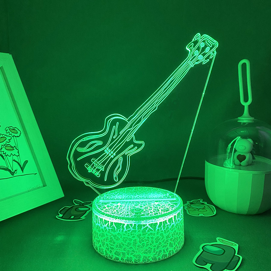Гитара 3D Иллюзия Светодиодные – обзор и цена Musical Instrument No Touch