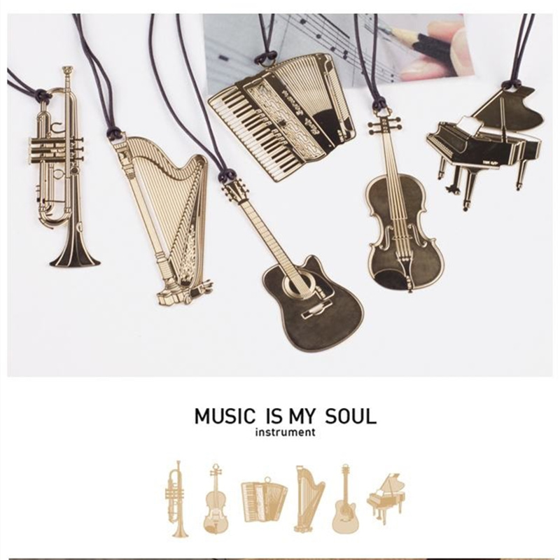 Закладка золотистая музыкальна – обзор и цена Musical Instrument Book